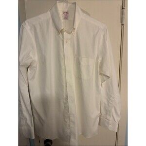 Brooks Brothers White Men's Casual Button-Down Shirt